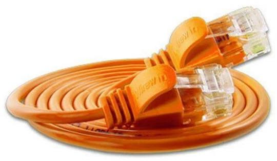 Produktbild Wirewin Slim Patchkabel: UTP, 15cm, orange (U/UTP, CAT6, 0.15 m)
