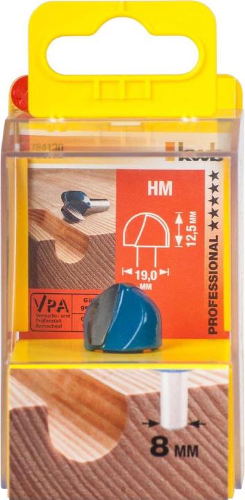Produktbild kwb Hm Hohlkehlfräser 19Mm
