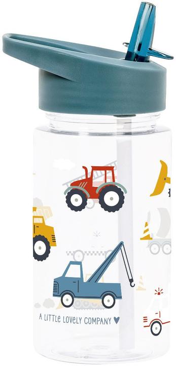 A Little Lovely Company Straw bottle, vehicles (0.45 l)