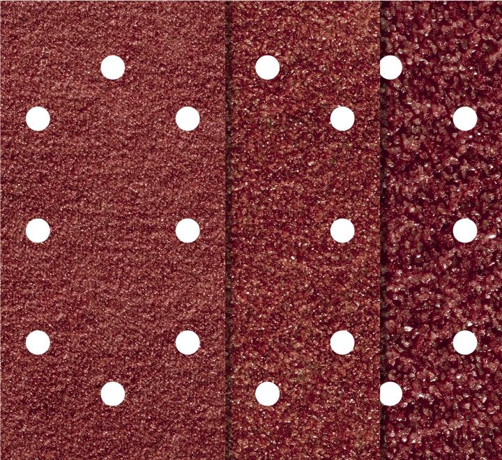 Actual product image wolfcraft 1 adhesive sanding set 10 pcs. 93x190mm (120, 240, 60)