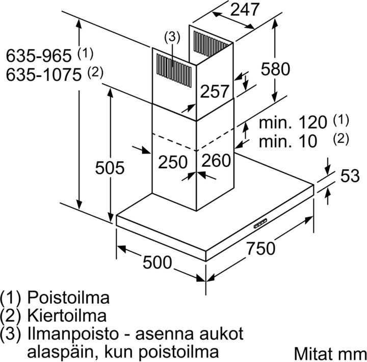 Produktbild Siemens LC77BHM50 (Wandhaube)