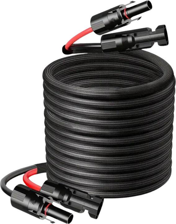 Produktbild Clelo 10m Solar Verlängerungskabel MC4 auf MC4 mit robustem Fiberglass-Mantel (Solarkabel)