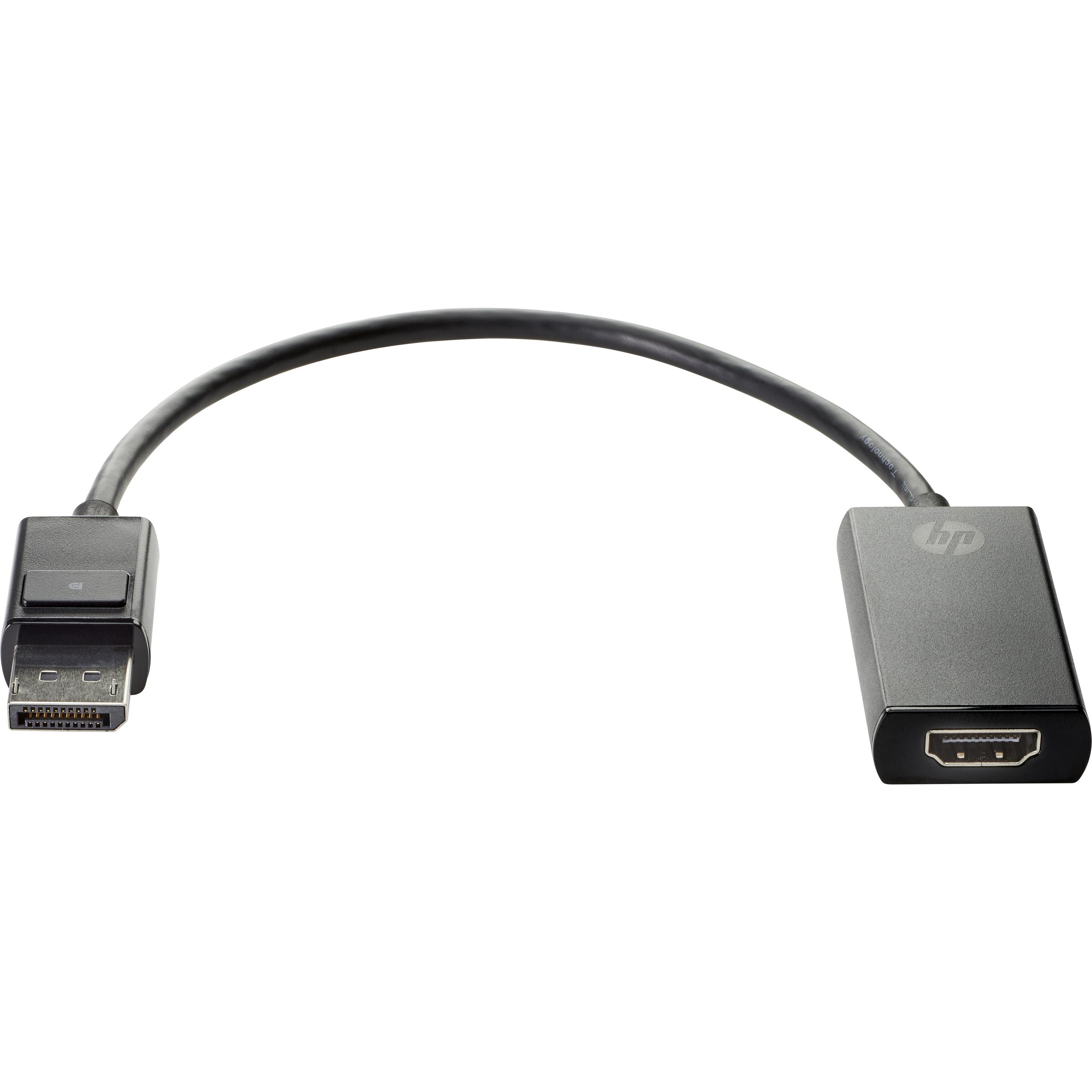 HP DisplayPort zu (HDMI, 30 cm), Data + Video Adapter, Schwarz