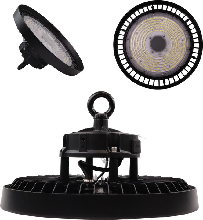 Enovalite LED-Highbay-Leuchte, UFO, EEK: C, 200W, 34000lm, 4000K, schwarz (34000 lm)