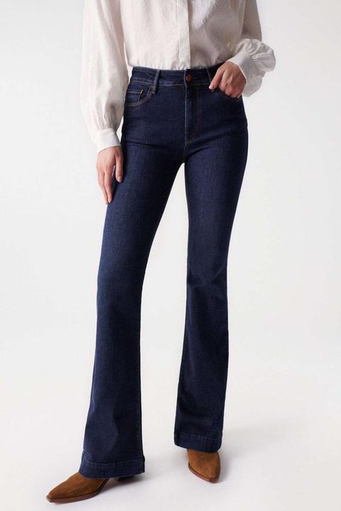 Actual product image Salsa Jeans Destiny Flare Push Up Dark Wash (W32/L34)
