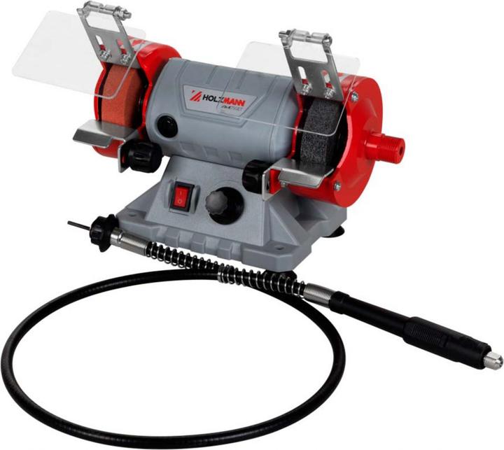 Produktbild Holzmann DSM75SET 230V Tisch-Schleifmaschinen-Set 75 mm 230V (Doppelschleifer, 120 W)