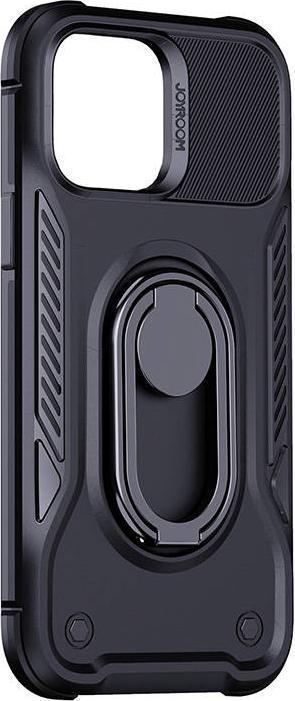 Actual product image Joyroom Dual Hinge case for iPhone 14 Pro armored case with a stand and a ring holder black (Apple iPhone 14 Pro)