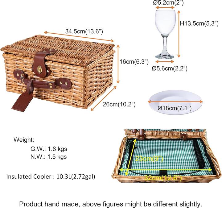 Produktbild EGenuss Picknickkorb mit Kühlfach