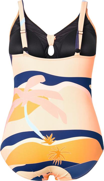 Actual product image Ulla Popken Abstract Landscape One Piece Cutout Swimsuit (44)