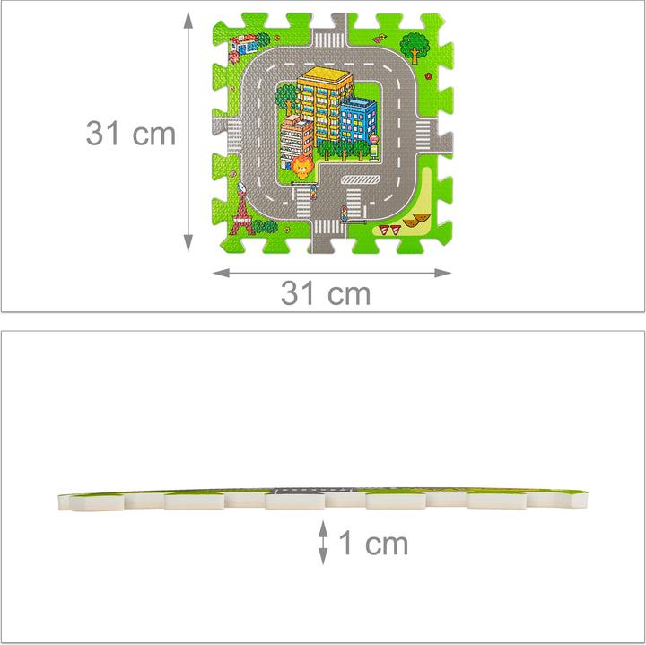 Produktbild Relaxdays Strasse mit Tieren (31 x 31 x 1 cm)