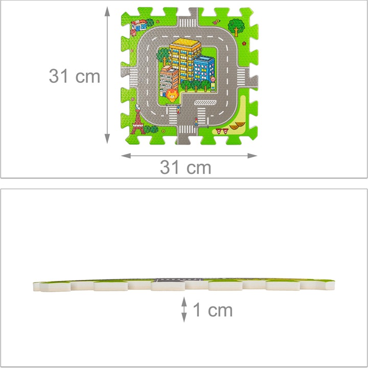 Actual product image Relaxdays Road with animals (31 x 31 x 1 cm)