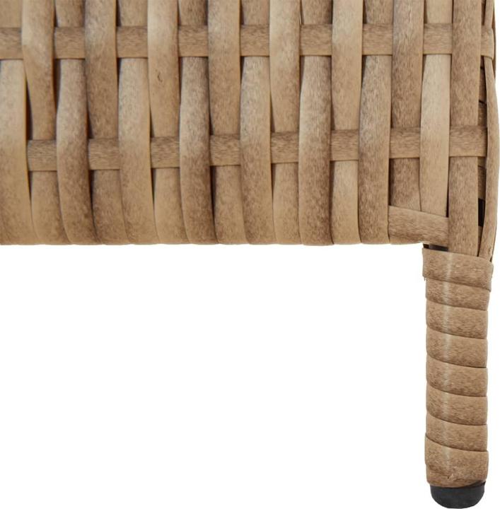Produktbild vidaXL Paravent 5-tlg. Beige Poly Rattan,Farbe: Beige,Material: Poly