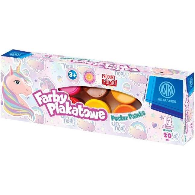 Astra Art Pap ASTRA Art-Pap Posterfarben 12 Farben 20 ml ASTRA Einhorn (20 ml) (430908)