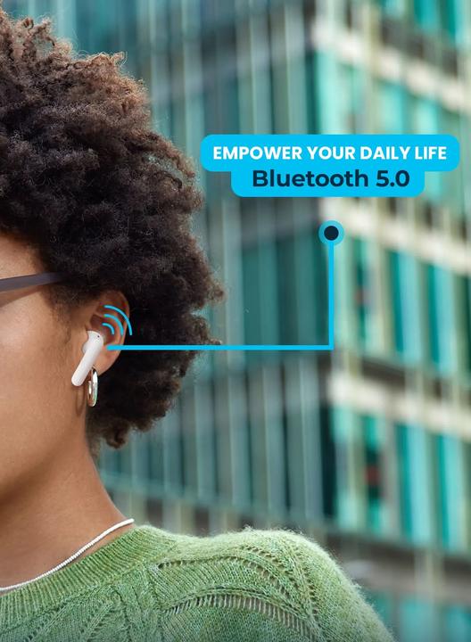 Produktbild Powerology Bluetooth Stereo Buds Plus (Keine Geräuschunterdrückung, 4 h, Kabellos)