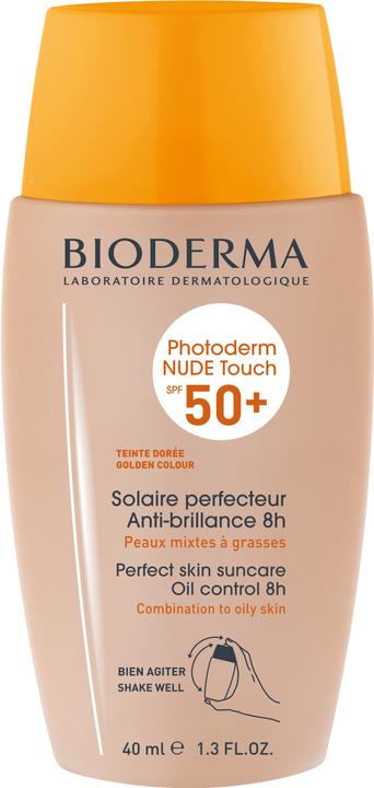 Bioderma Photoderm NUDE TOUCH SPF50+ teinte dorée (Crema solare, SPF 50+, 40 ml)
