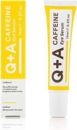 Energie-Label Q+A Caffeine Eye Serum (Augenpflege Serum, 15 ml, Tag + Nacht)