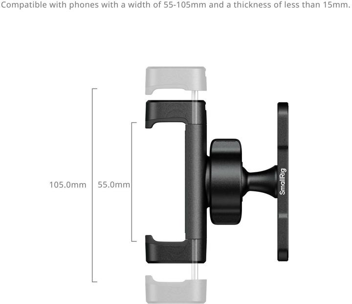 Produktbild SmallRig Magnetische Telefonklemme für Gym -Aufnahmen