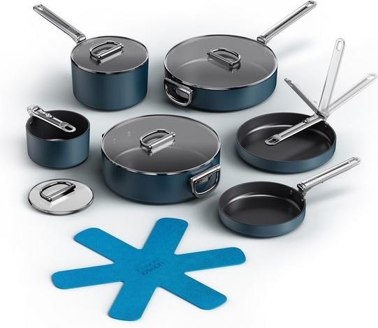 Immagine prodotto Joseph Joseph Set di cottura spaziale (28 cm, Set di pentole e padelle da cucina, Alluminio)