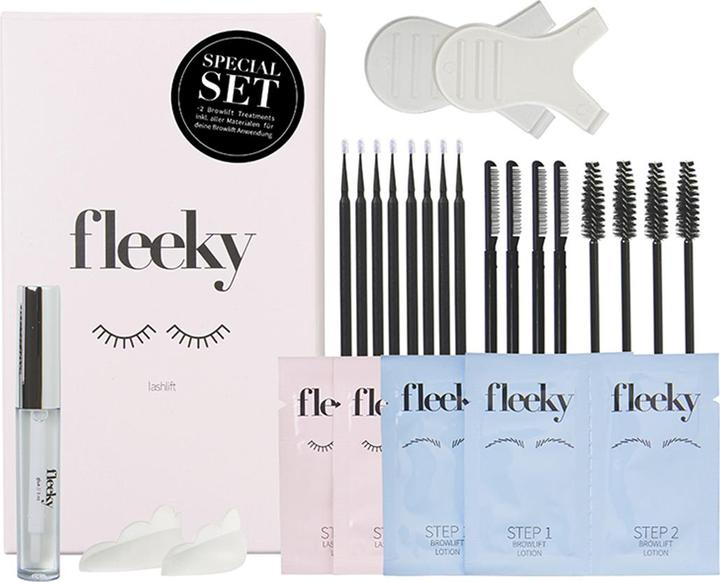 Fleeky Lashlift & Browlift Kit - Kit de lamination des sourcils et des cils (Cils artificiels)