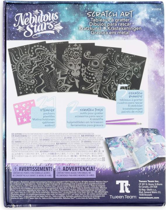 Actual product image Giochi Preziosi Scratch Pictures Nebulous Stars - Scratch Art