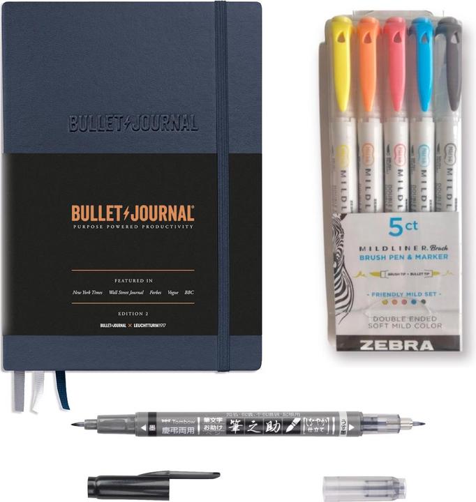 Image du produit MeinStift Kit Bullet Journal pour débutants avec livre et stylos - Blue22