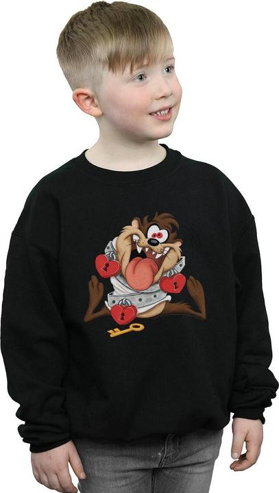 Produktbild Looney Tunes Taz Valentine's Day Madly In Love Sweatshirt Jungen (140, 146)