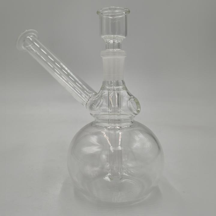 Black Leaf Mini Glass Herb Bong 14cm