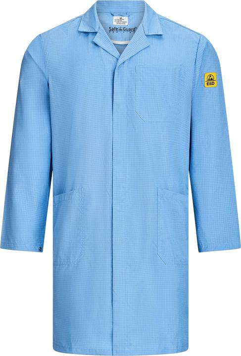 Produktbild Safeguard ESD-Arbeitsmantel "EcoLine" | hellblau (S)
