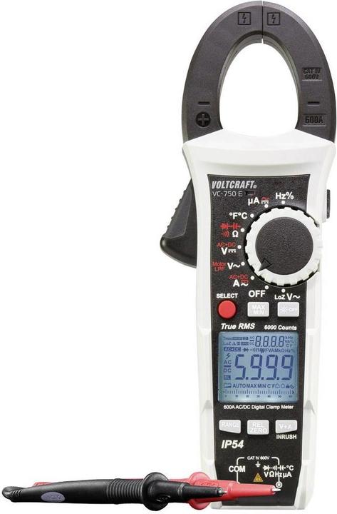 Voltcraft Current clamp, hand multimeter di (CAT IV 600V)
