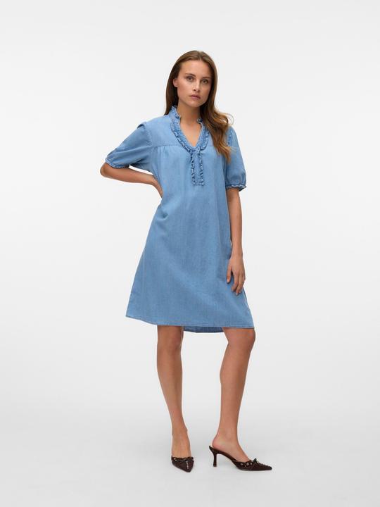 Image du produit Vero Moda VMROSA Kurzes Kleid Jeanskleid (S)