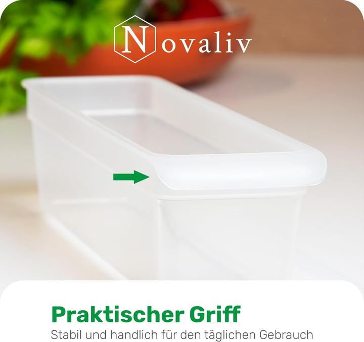 Actual product image Novaliv Kühlschrank 6er Set Organizer Kühlschrank Klein + Mittel + Gross BPA-frei Küchenordnung küche