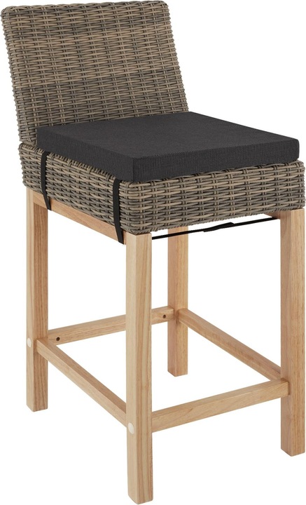 Produktbild tectake Rattan Bartisch Kutina mit 2 Stühlen Latina (96 cm)