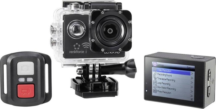 Renkforce Action Cam RF-AC-4K 4K, Wi-Fi (25p, Wi-Fi)