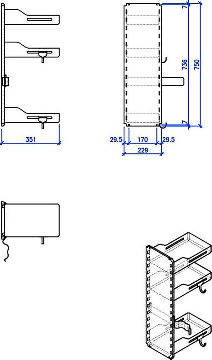 Productafbeelding Peka Metall Multifunctionele plank Sesam (7 Pcs.)