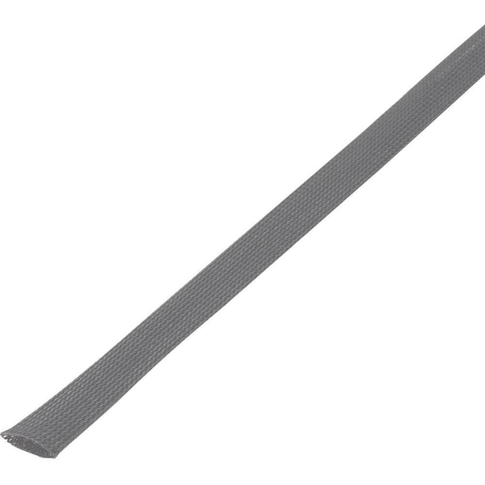 Tru Components, Kabelschutz + Kabelführung, Geflechtschlauch Grau PET 30 b (Kabelschlauch, 5000 mm)