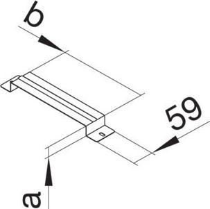 Image du produit Hager Tehalit étrier système de canalisation encastré. UKB340380 (Conduit, 5.90 cm)