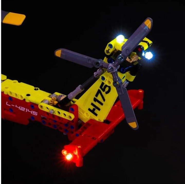 Image du produit Light my bricks Kit de lumière pour LEGO 42145 L’hélicoptère de secours Airbus H175
