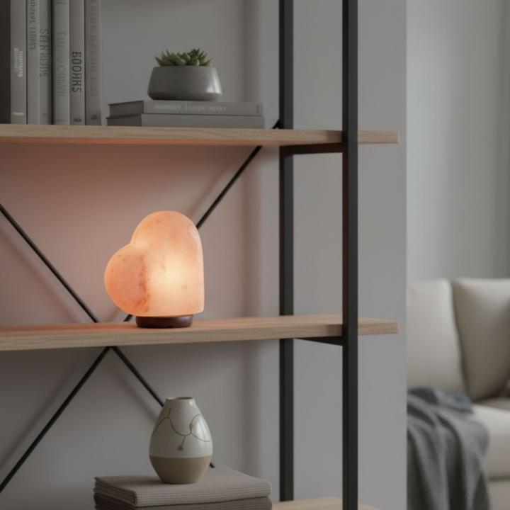 Produktbild Hermex Himalya-Salzlampe Salzkristalllampe Kristallsalzleuchte Dekotischlampe (E14)