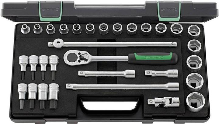 Actual product image Stahlwille Socket spanner set (32 mm, 18 mm, 11 mm, 12 mm, 20 mm, 19 mm, 27 mm, 15 mm, 25 mm, 13 mm, 21 mm, 14 mm, 29 mm, 8 mm, 10 mm, 30 mm, 23 mm, 26 mm, 22 mm, 17 mm, 28 mm, 9 mm, 16 mm, 24 mm, 31 mm)