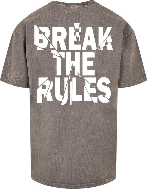 Produktbild Merchcode Break The Rules 2 Acid Washed Oversize Tee - 118129 (3XL)