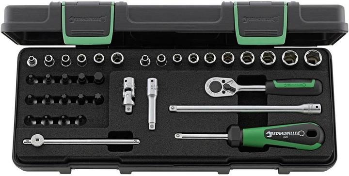 Immagine prodotto Stahlwille Set di chiavi a bussola 1/4 (6,3 mm) (6 mm, 12 mm, 10 mm, 7 mm, 11 mm, 5 mm, 8 mm, 9 mm, 13 mm)
