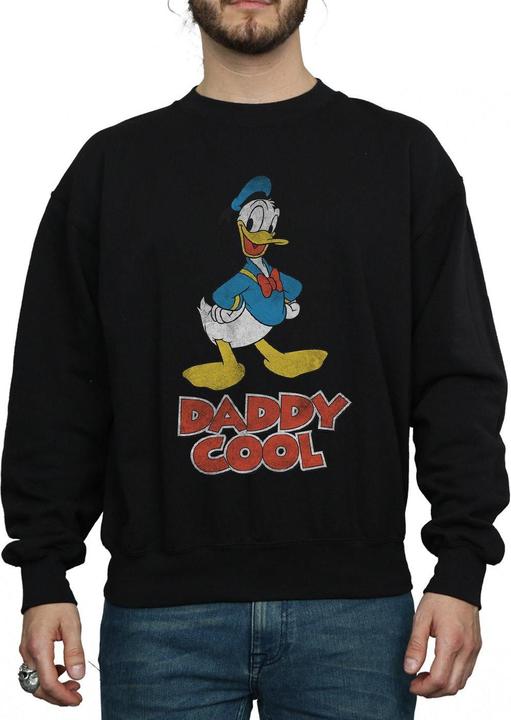 Actual product image Disney Mens Daddy Cool Donald Duck Sweatshirt (S)