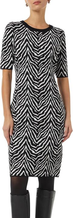 Produktbild Comma Kleid Schmales Strickkleid mit Animal-Muster (40)