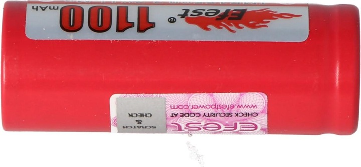 Immagine prodotto Efest Batteria IMR 18500 V1 - (più polo piatto) (1 pz., 18500, 1100 mAh)