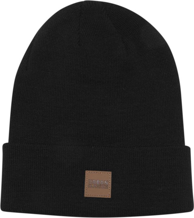 Produktbild Urban Classics Leatherpatch Long Beanie (One Size)