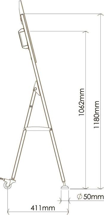 Produktbild Techly TV Trolley für LCD LED TV 23-55"