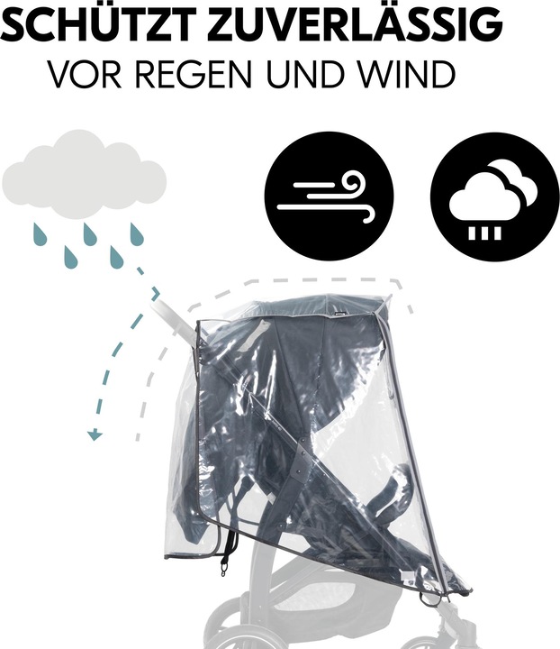 Produktbild Hauck Pushchair Raincover 4W