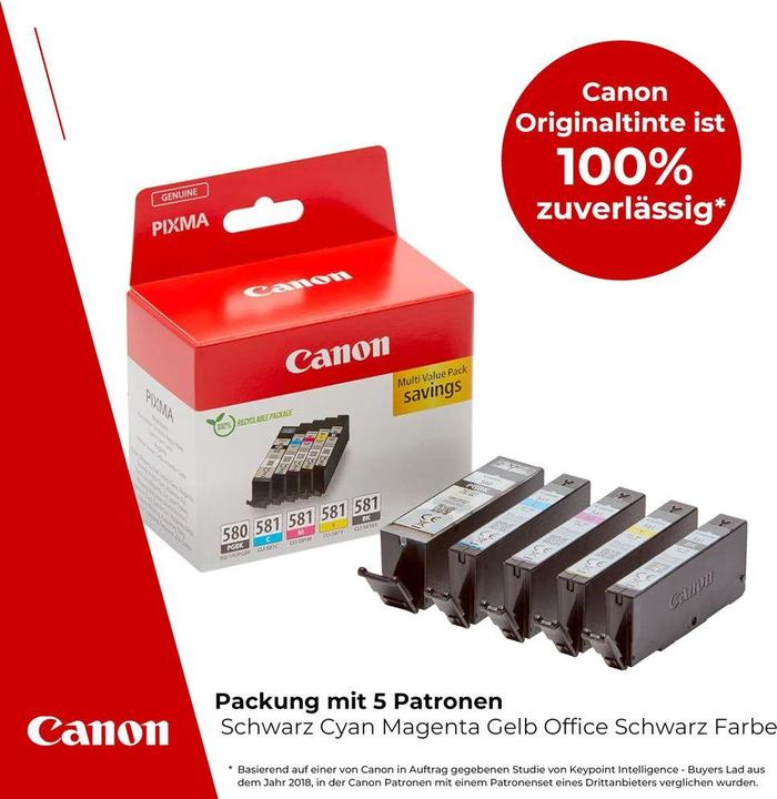 Produktbild Canon PGI-580/CLI-581 Multipack (PGBK, C, M, Y, BK)