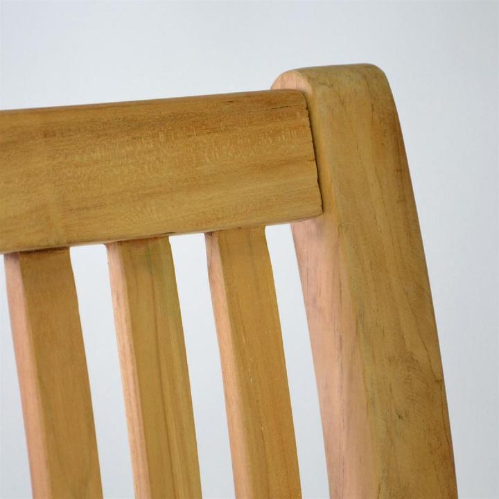 Actual product image VCM 3-Sitzer Gartenbank Parkbank hochwertig massiv Teak Holz natur 180cm
