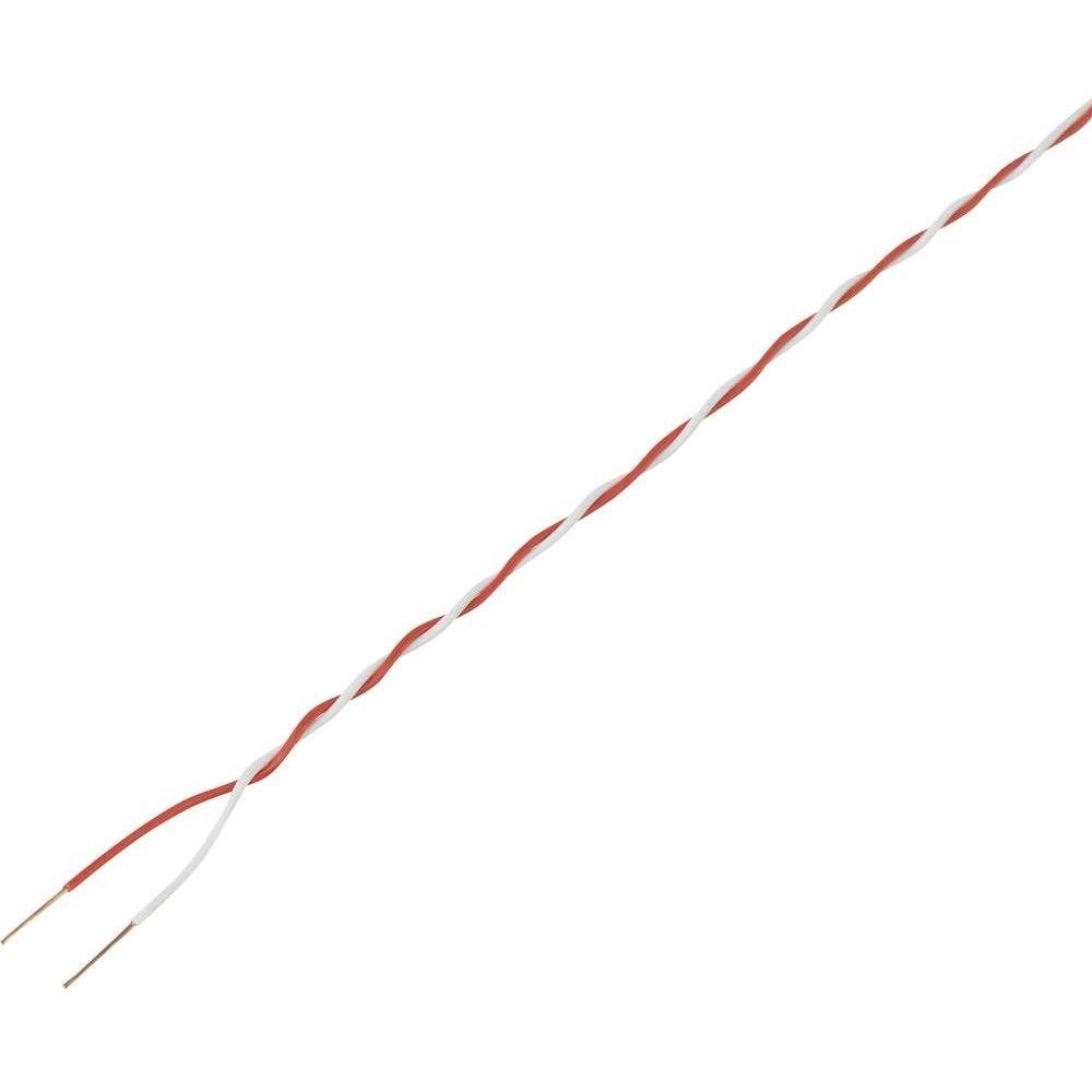 Tru Components, Kabelleitung, Schaltdraht 2 x 0.20 mm² Rot (20 m)